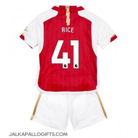 Arsenal Declan Rice #41 Koti Peliasu Lasten 2023-24 Lyhythihainen (+ Lyhyet housut)